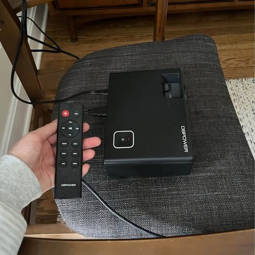DBPower LED Light Source Mini Projector Includes Remote and Power Cord