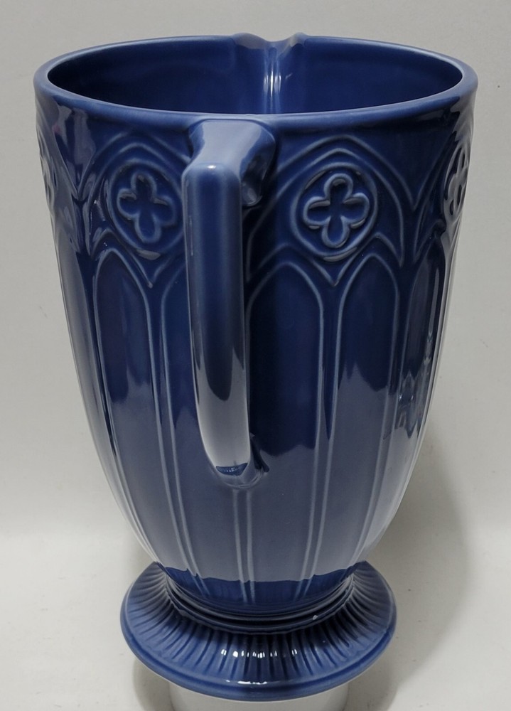 Seagull Pewter Decorative Ceramic Blue Pitcher