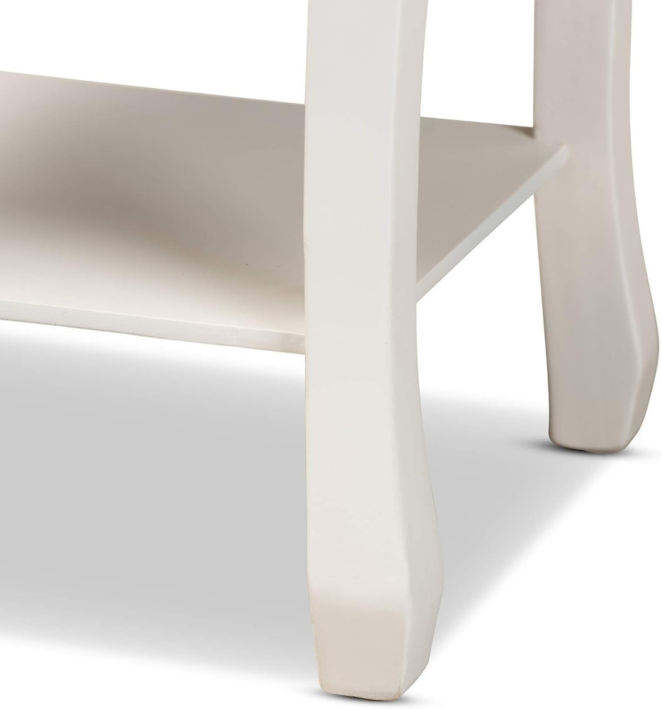 Nightstands, White/Brass