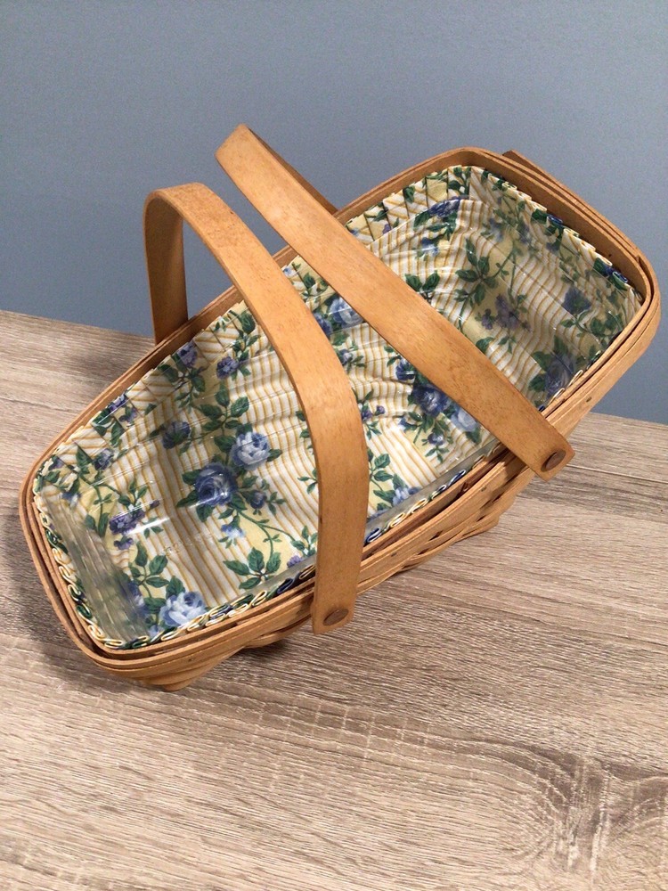 Longaberger Two Handled Fruit Vegetable Bread Basket 1996