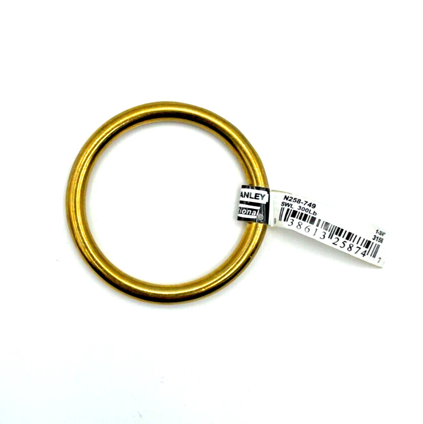 1-3/4" Solid Brass Ring - National Hardware N258-749 - Saddler, Harness Maker