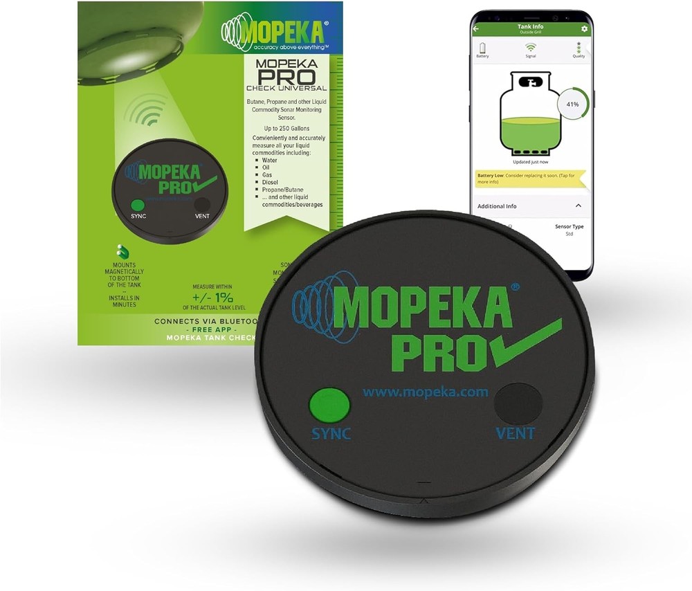 Mopeka Pro Check Universal Sensor - Bluetooth Ultrasonic for Black