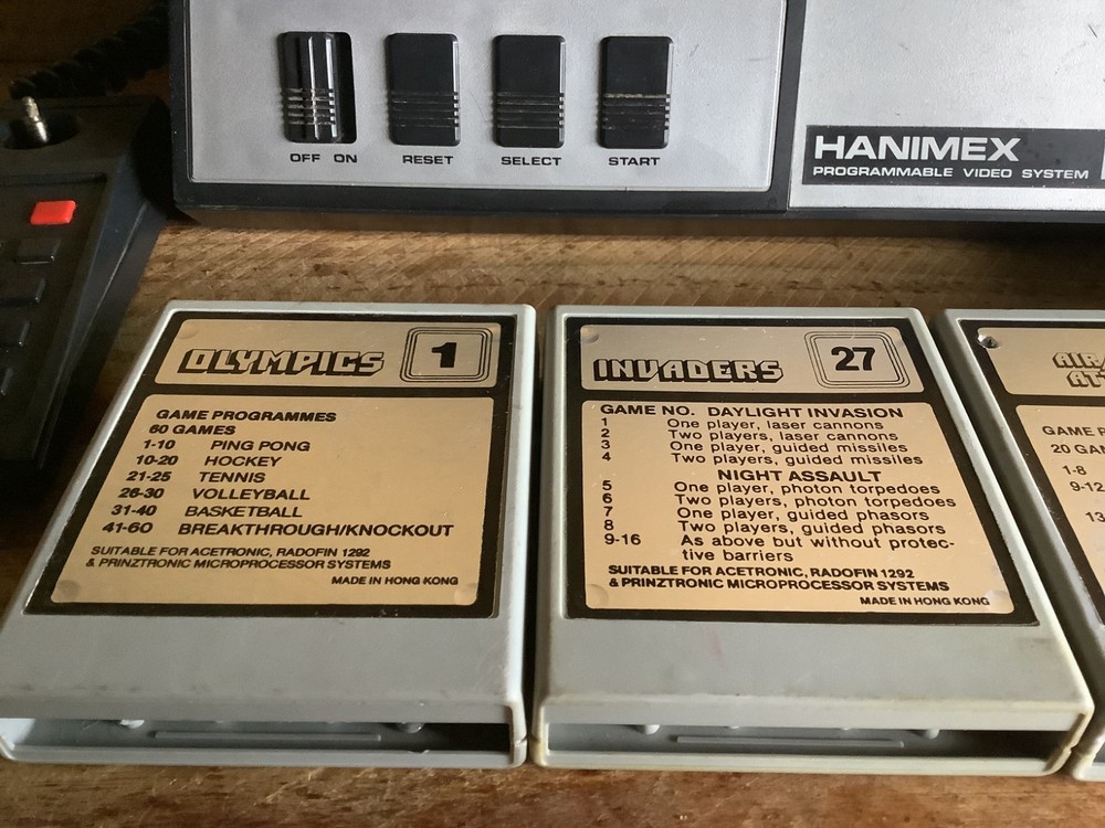 Hanimex advanced programmable video system 1392 THREE GAMES INCLUDED ALL WORKING
