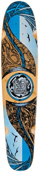 Mirrored Sea Double Kick Longboard ( Deck Only)