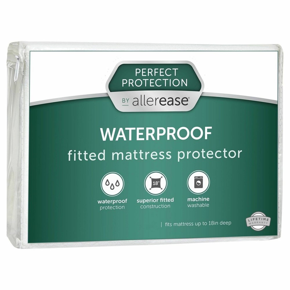 Perfect Protection Waterproof Mattress Protector - Allerease Twin BNIP