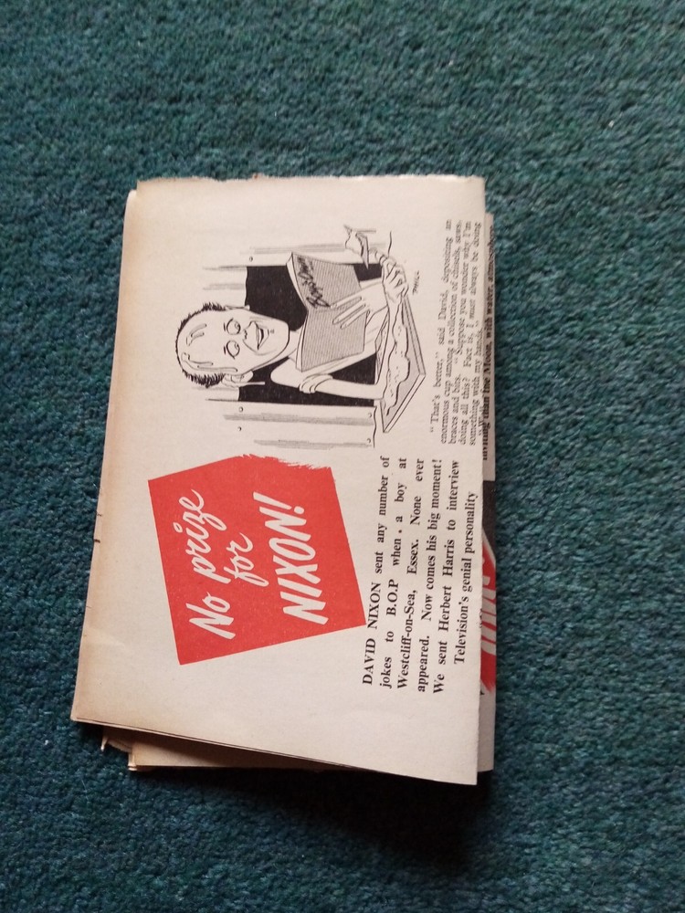 El59  Ephemera 1950s article David Nixon
