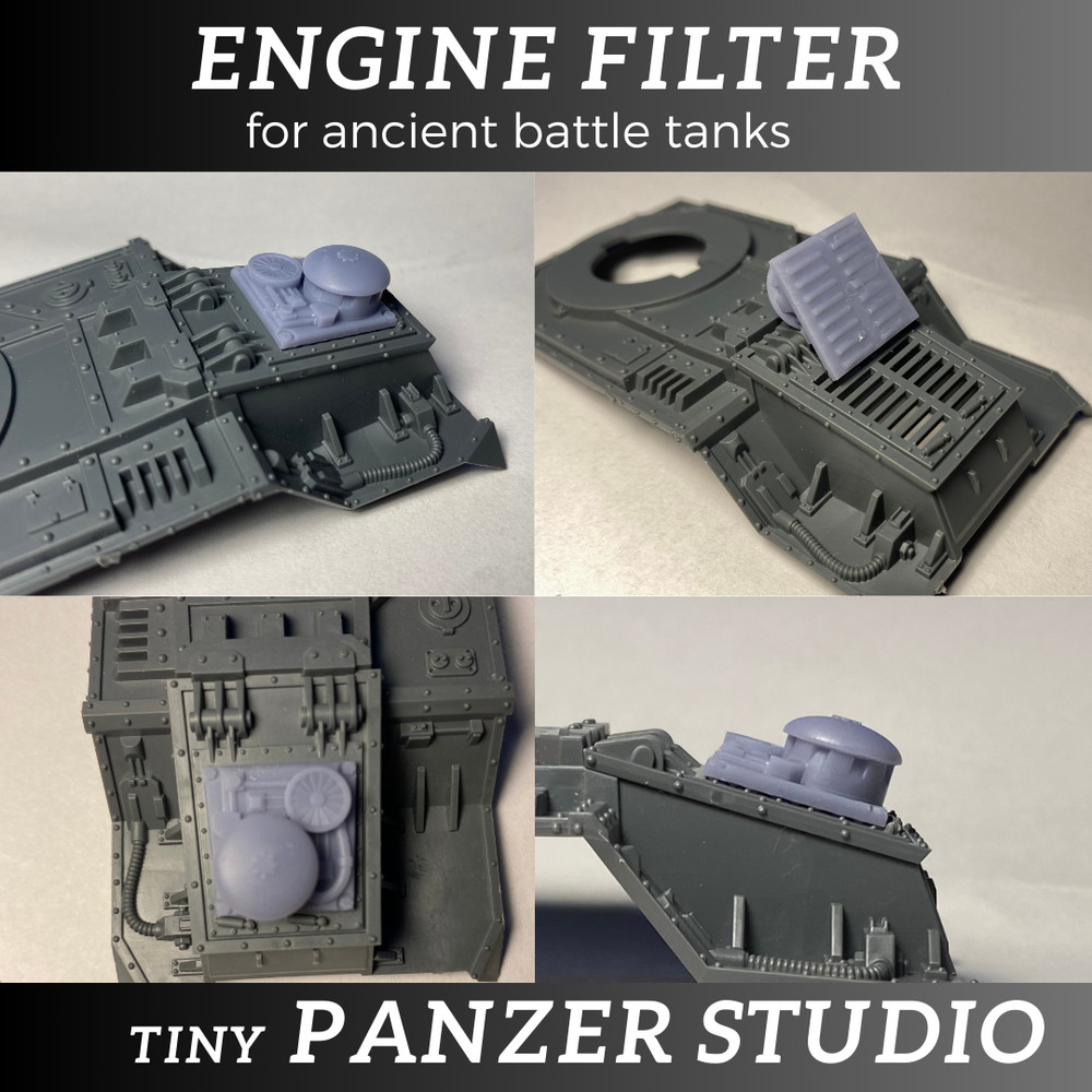 3x Engine Filters compatable with ancient imperial battle tank