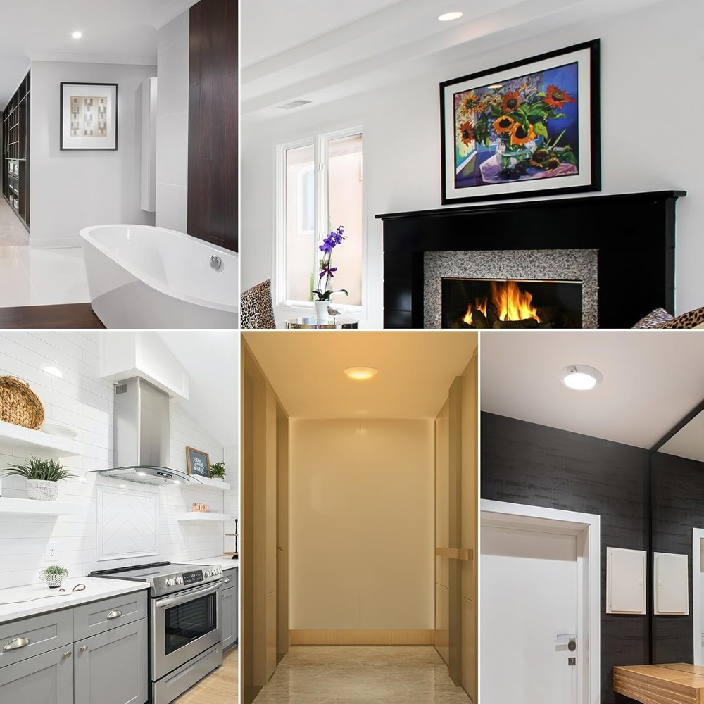 LED Motion Sensor Ceiling Light, 3000K/4000K/5000K Selectable LED Flush Mount...