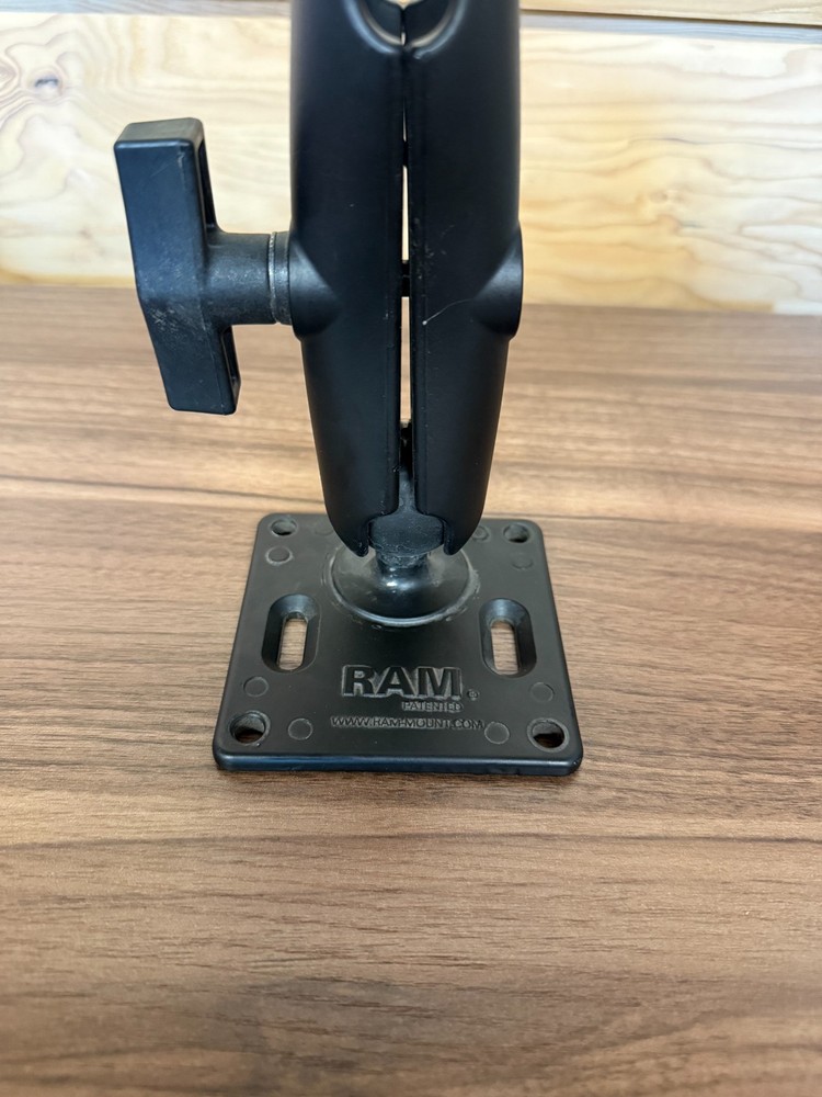 RAM Mounts RAMD201U Double Socket Arm - Black Medium Size
