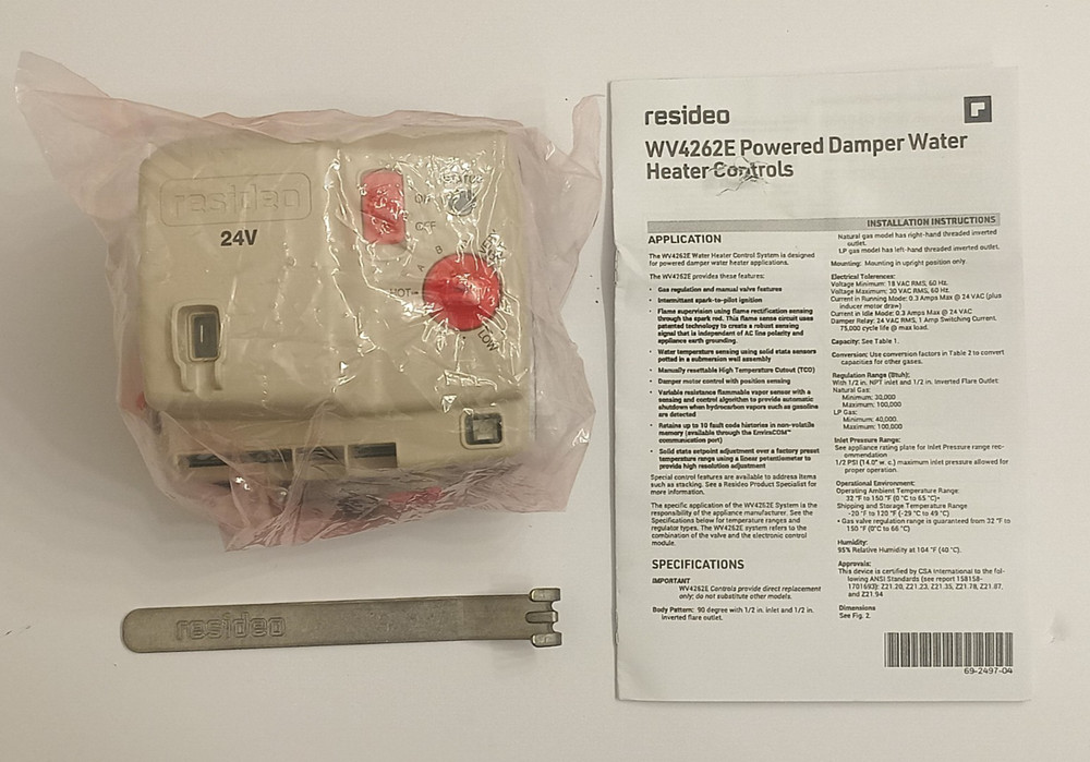 NEW! RESIDEO WV4262E1214 OEM Water Heater Natural Gas Valve