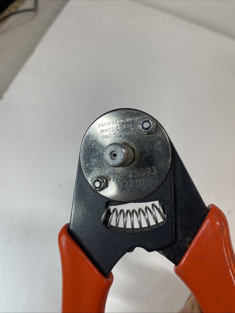 DAVO 322D1 RATCHETED CRIMPING TOOL