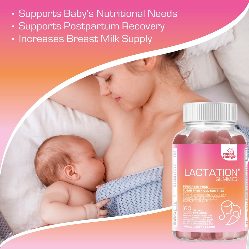 Mood Mingle Lactation and Postpartum Support Gummies