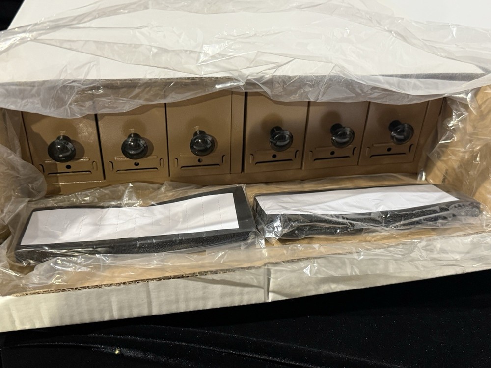 Microscope Slide Storage Cabinet, Metal, Stackable, Tan