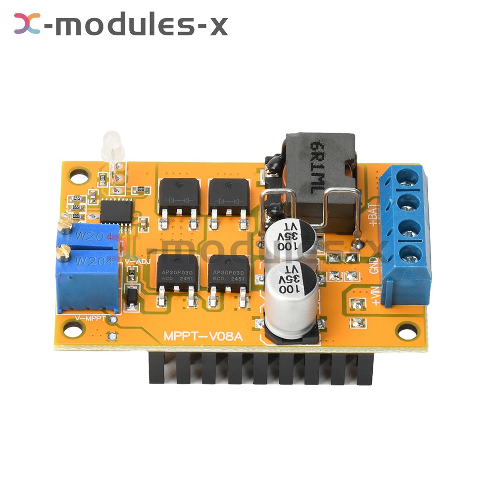 100W 5A MPPT Solar Panel Regulator Controller Battery Charging Switch DC 8-28V