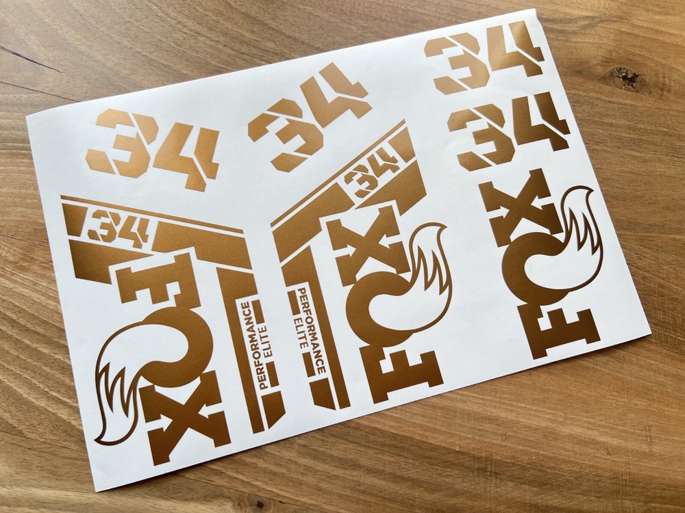 FOX 34 PERFORMANCE ELITE 2022 Decals Stikers