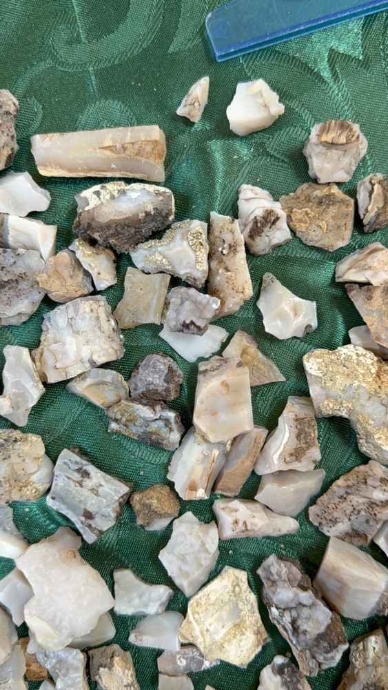 1 lb Blue Forest blue chalcedony (agate): bulk, raw, beautiful