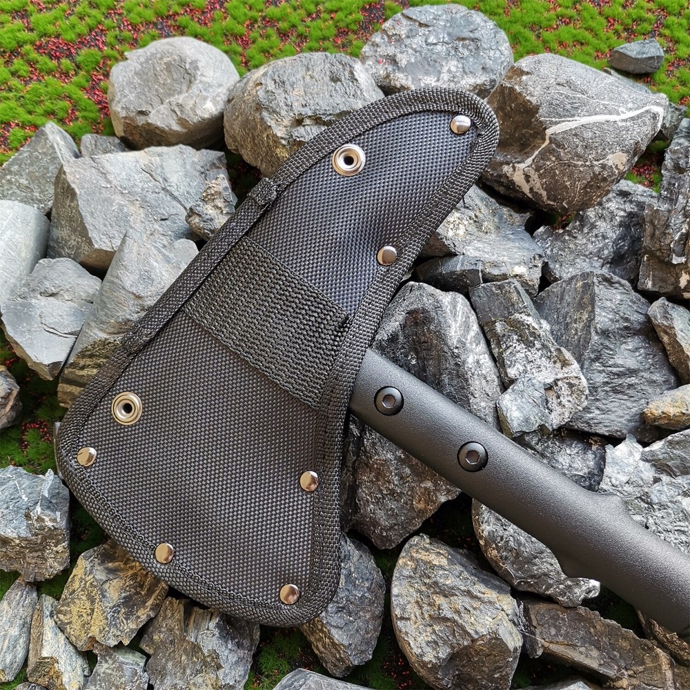 Handforged sharp multi-function outdoor stainless steel jungle logging axe