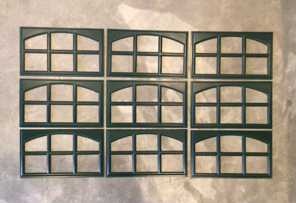9 Amarr Cascade Replacement Insert for Short Panel Amarr Garage Door HunterGreen