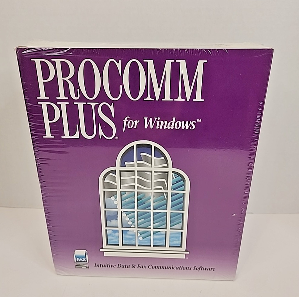 ProComm Plus for Windows Data & Fax Communication Software Ver 2.11 - New Sealed