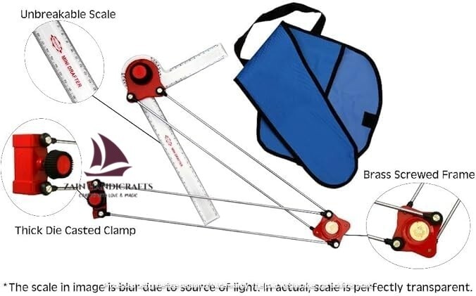 ZAIN Universal-Drafting-Arm-Vintage-Board Master-Drafting Machine Mini Drafter