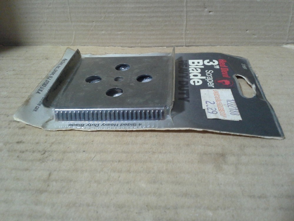 Red Devil 3169 3" Scraper Blade Heavy Duty-Fits Red Devil Scraper 3170. NOS