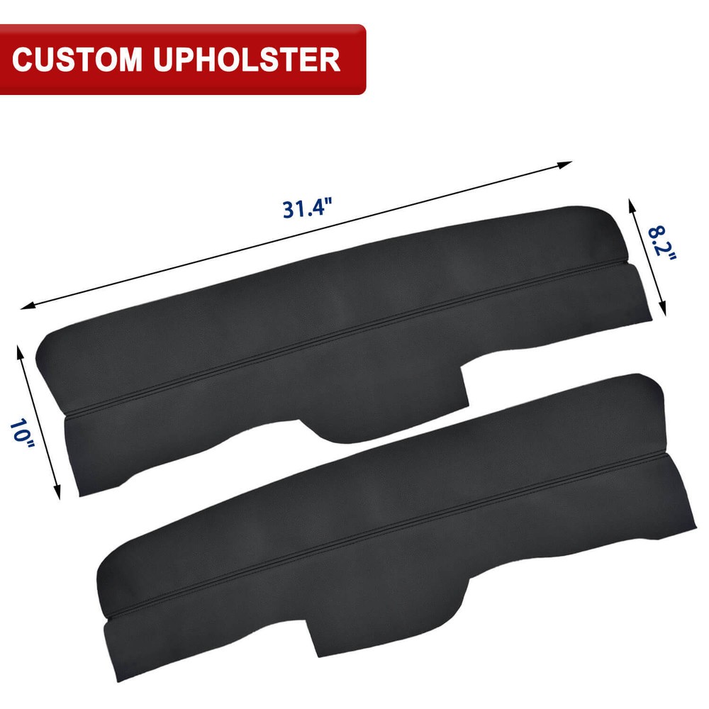Insert Front Door Panel Cover Leather Replacement Honda Pilot 2009-2015 Black