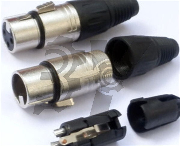 1PCS XLR Female 3-pin Plug Connector MicrophPatch NEW