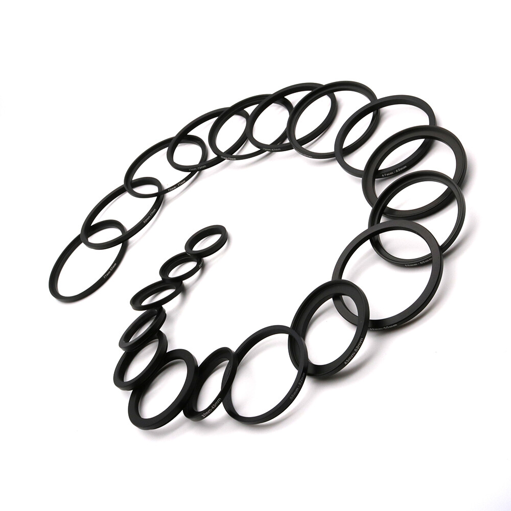 20PCS Camera Lens Filter Adapter with 10x Step Up Ring + 10x Step Down Ring Sets