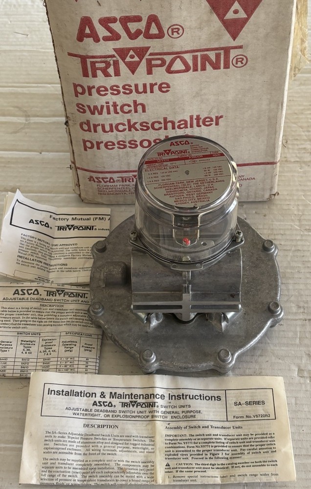 ASCO Tri Point SA31DV Temperature Pressure Switch / Open Box