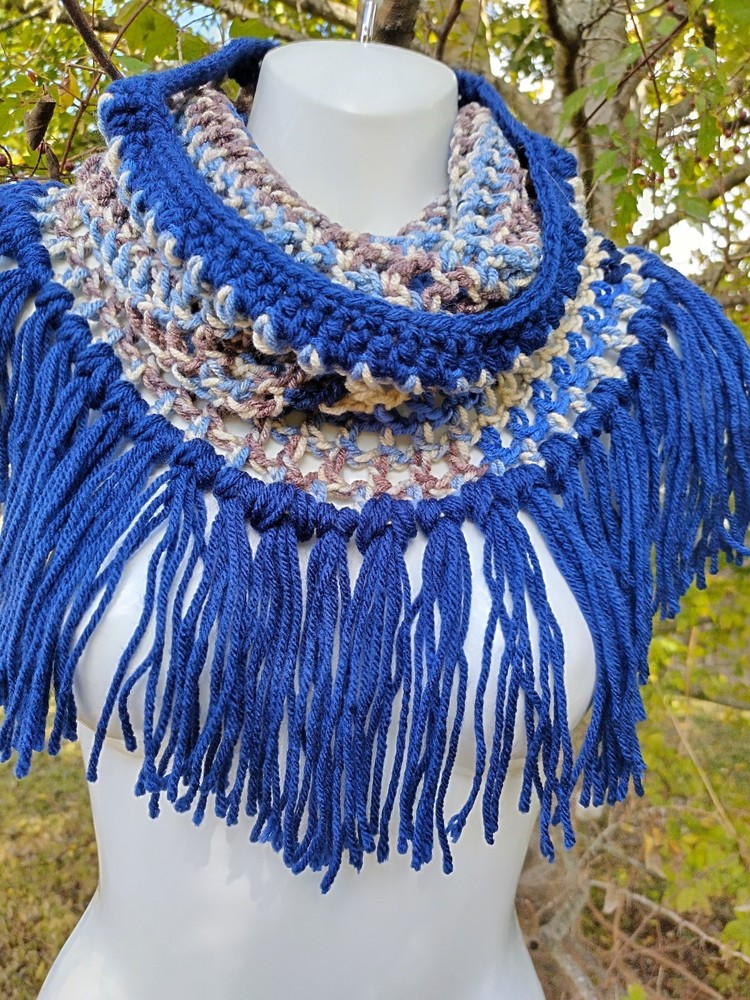 Handmade Crochet Mesh Cowl