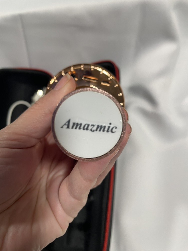Amazmic Bluetooth Karaoke Microphone Rose Gold