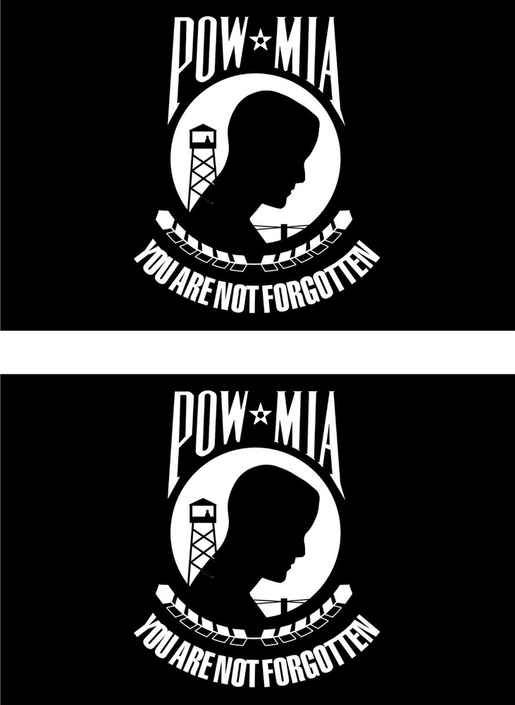 2 POW / MIA decals