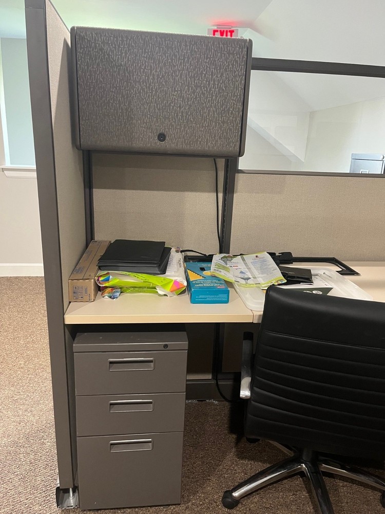 Three Office cubicals