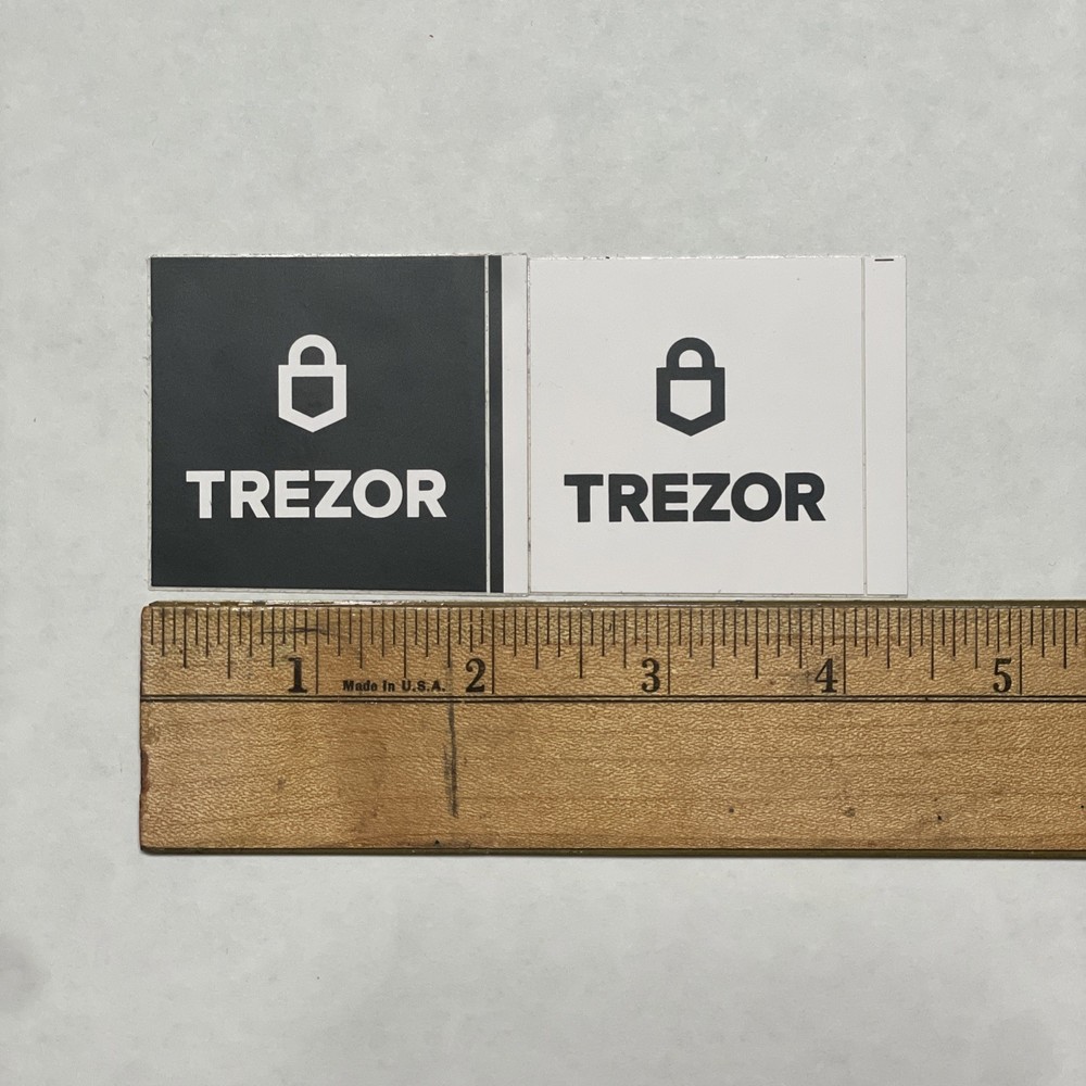Trezor Sticker Decal White&Black