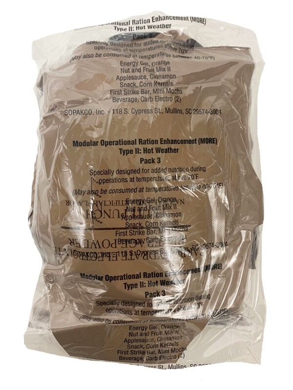 Case MORE [Modular Operational Ration Enhancement] Hot Weather - 24 Rations