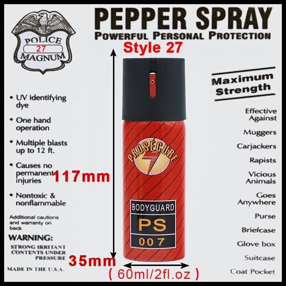 3 Pack Pepper Spray 2oz FlipTop Self Defense Security Protection