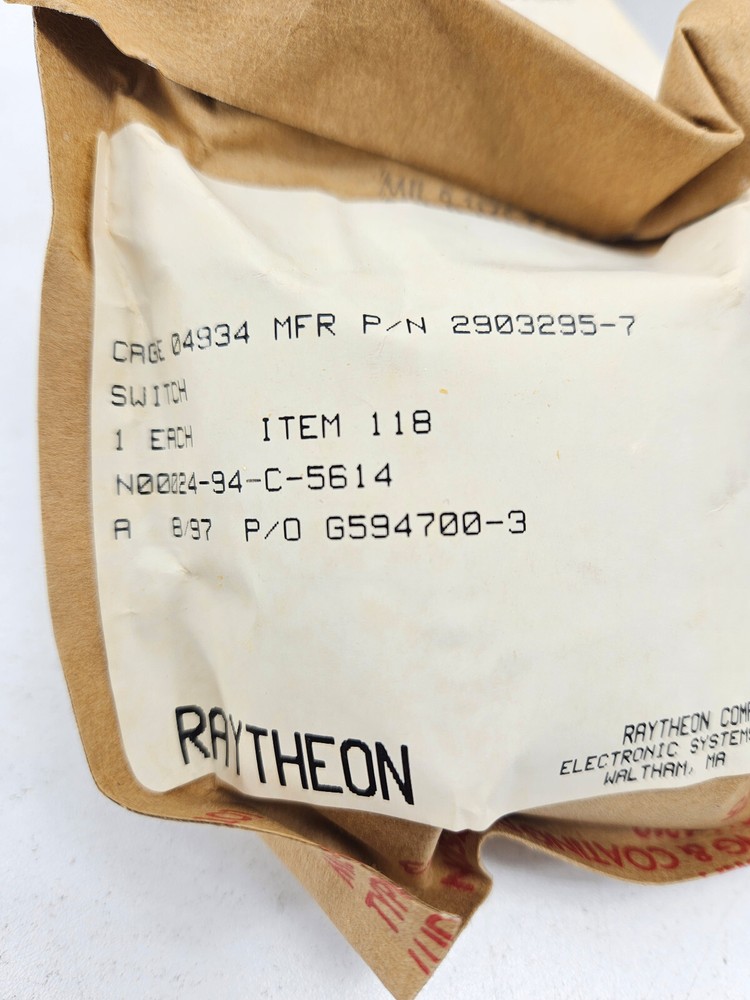 5930-01-205-7130 Code Indicating Wheel Switch  2903295-7