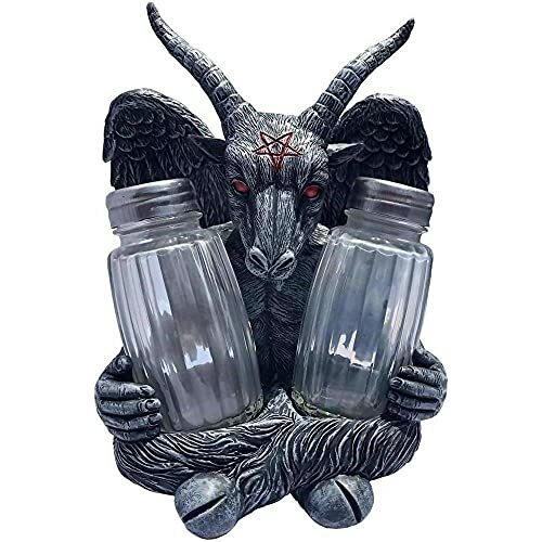 Kreepsville 666 Goat Head Baphomet Salt & Pepper Shakers