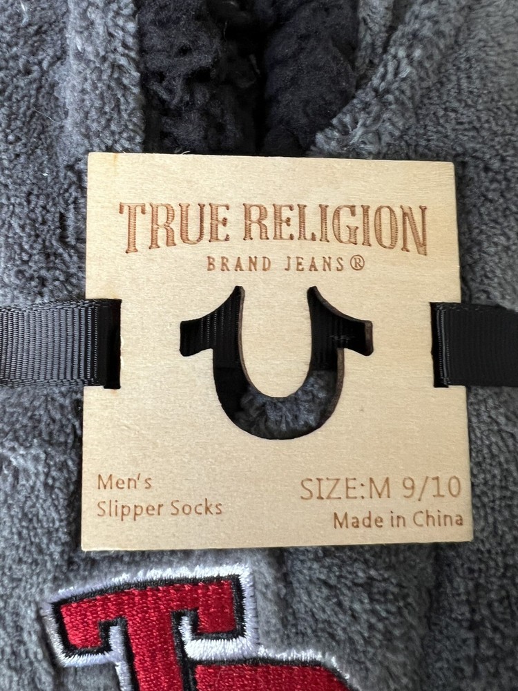 Authentic True Religion Slipper Socks Unisex M 9/10
