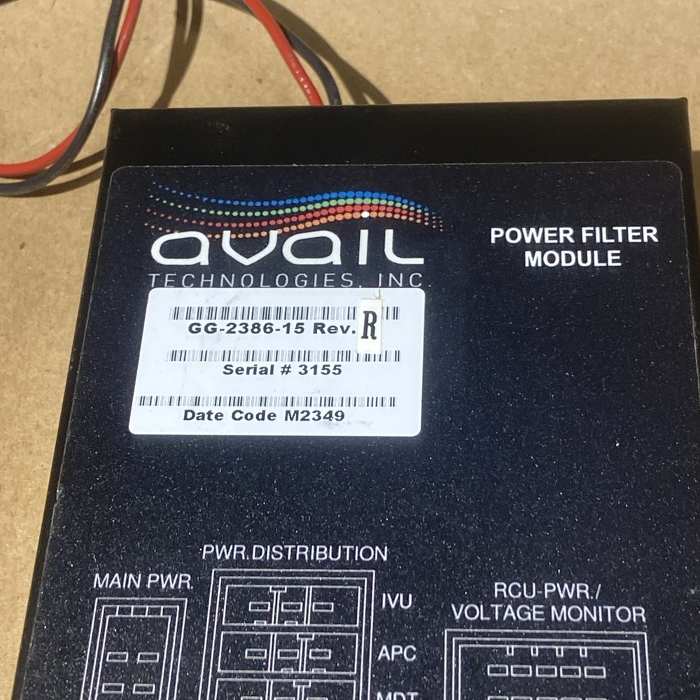 Avail Technologies Power Filter Module Fleet Communication GG-2386-15 A