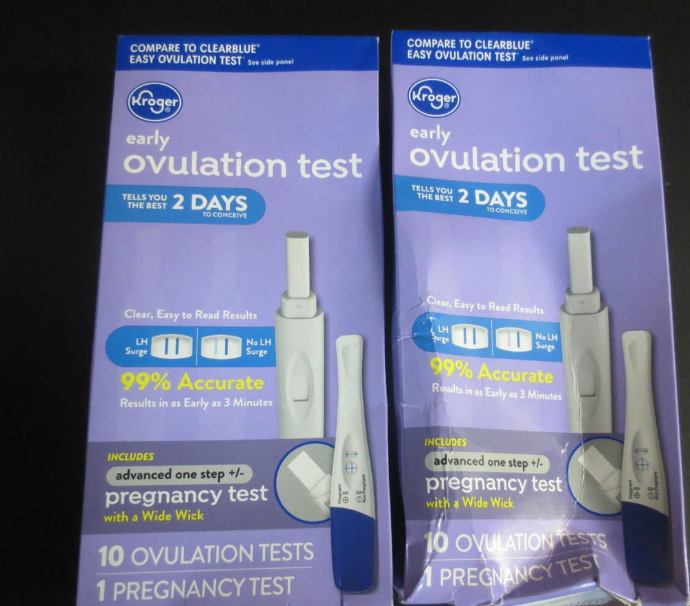 10 Early Ovulation Tests and 1 Advanced Pregnancy Test - 2 boxes