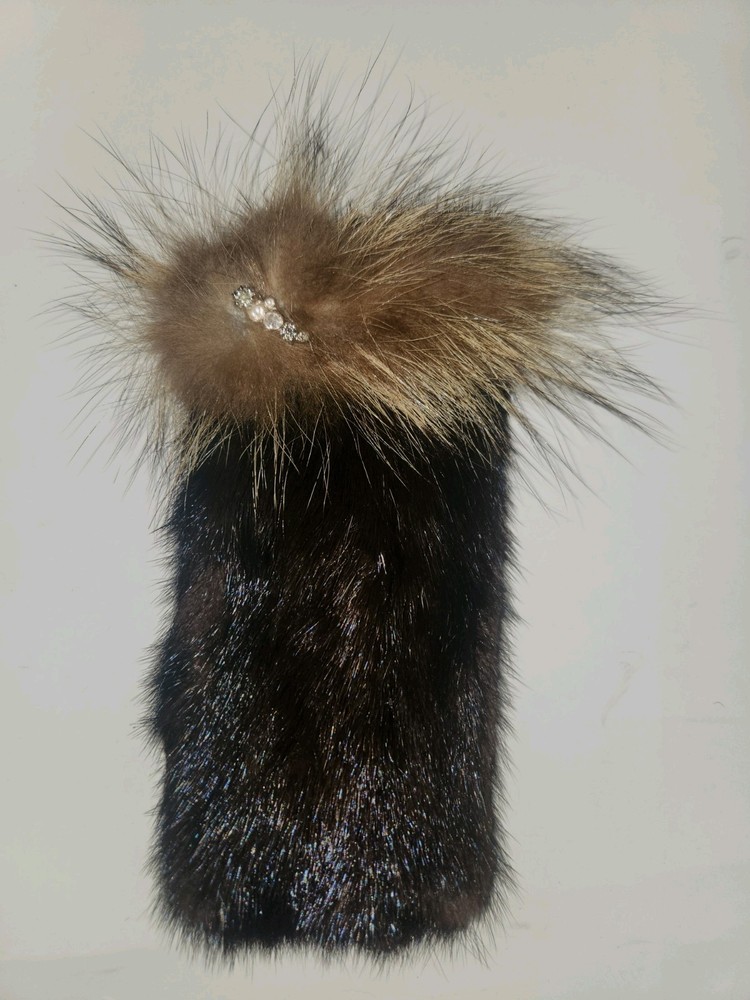 Mink Fur Reading Eyeglass Case