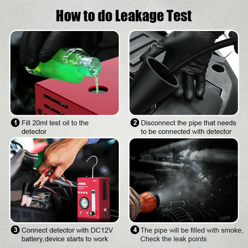 ANCEL S3000 Automotive EVAP Smoke Machine Diagnostic Tool Leak Detection Tester