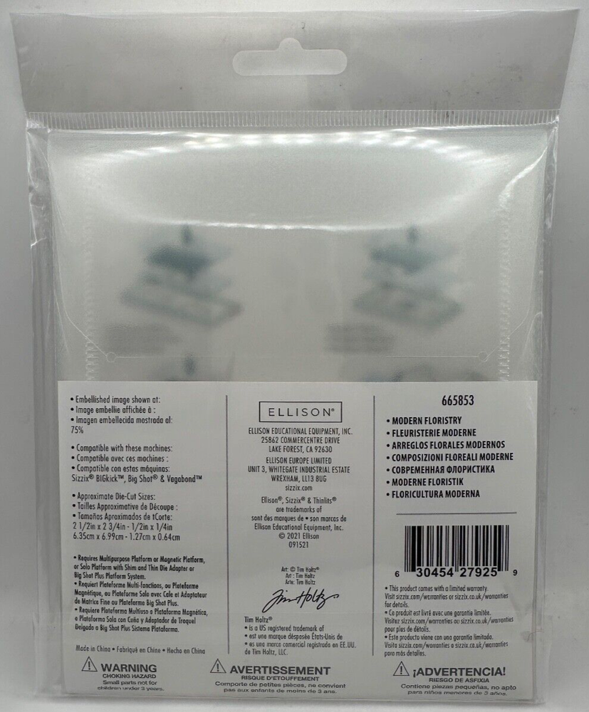Sizzix Thinlits Dies, Modern Floristry