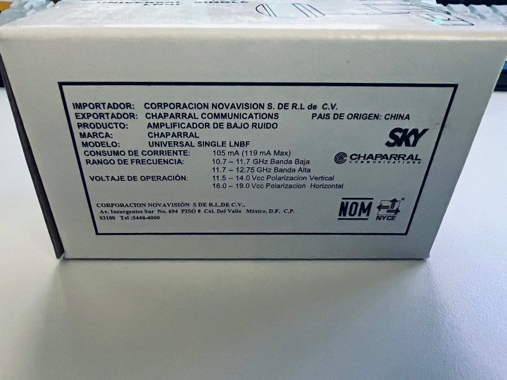 Universal LNB KU Satellite FTA Chaparral