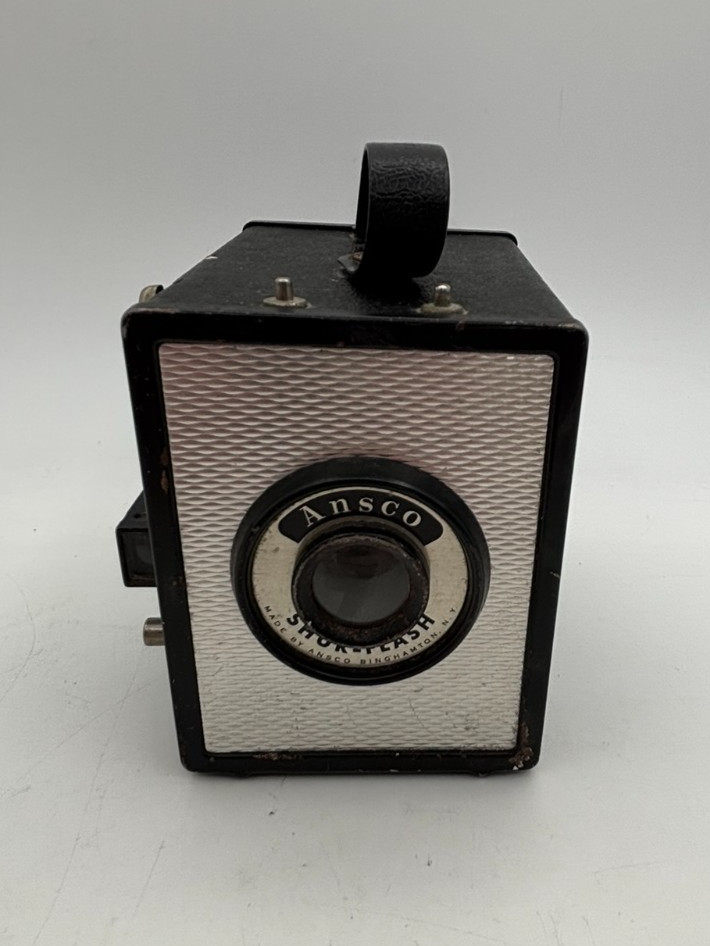 Vintage Ansco Shur-Flash box camera.