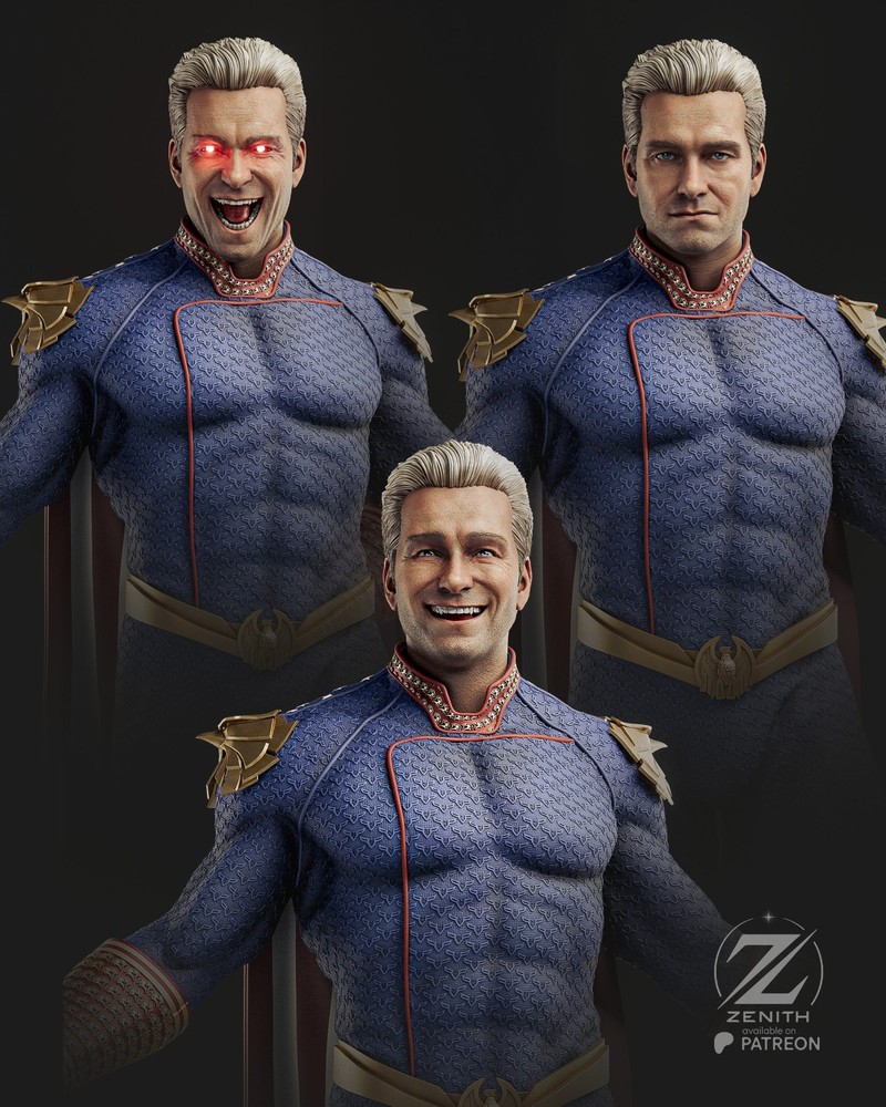 Homelander Statue 3D Printed Kit Unpainted/Unassembled