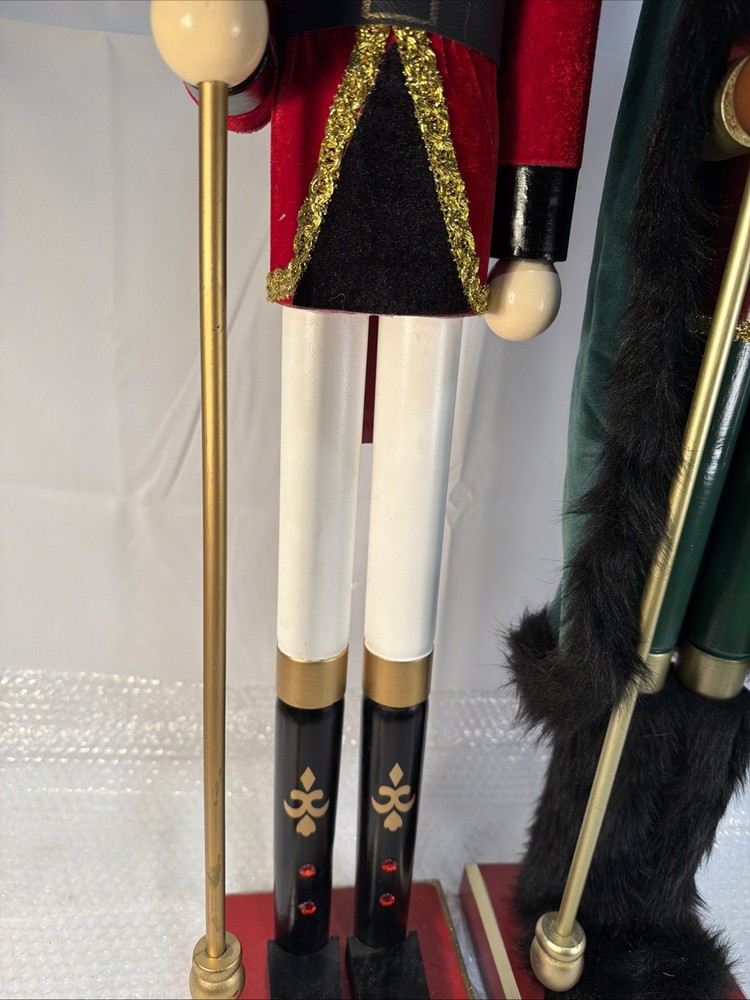 42" Christmas Black African American King Nutcracker Crown&Nutcracker Guards Set