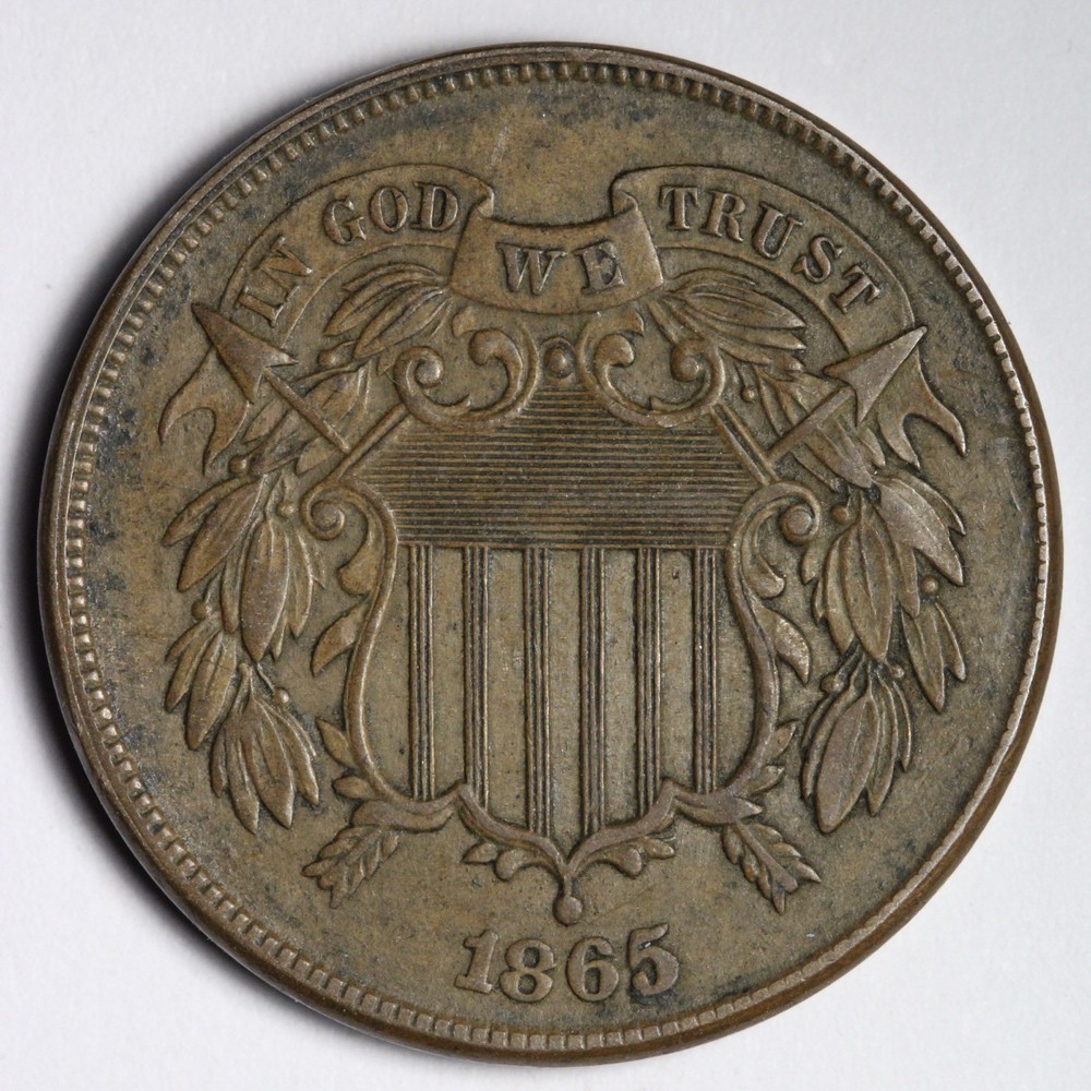 1865 Two Cent Piece UNC *UNCIRCULATED* MS E232 WTMZ