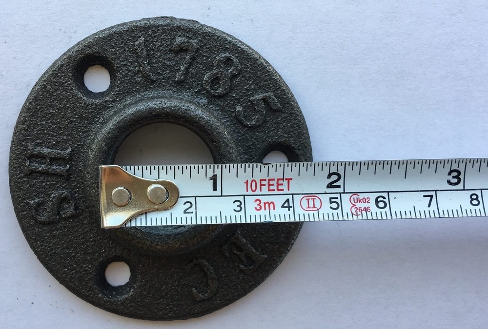 2Pack Inch Floor Flange Cast Iron Pipe Threaded Fitting 3/4 inch